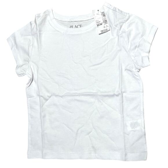 The Children's Place Girls White Short Sleeve T-Shirt XS - Picture 2 of 7